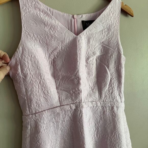 MaxMara Pianoforte Floral Design Jacquard Pink Purple Dress Size 6 - Picture 6 of 8